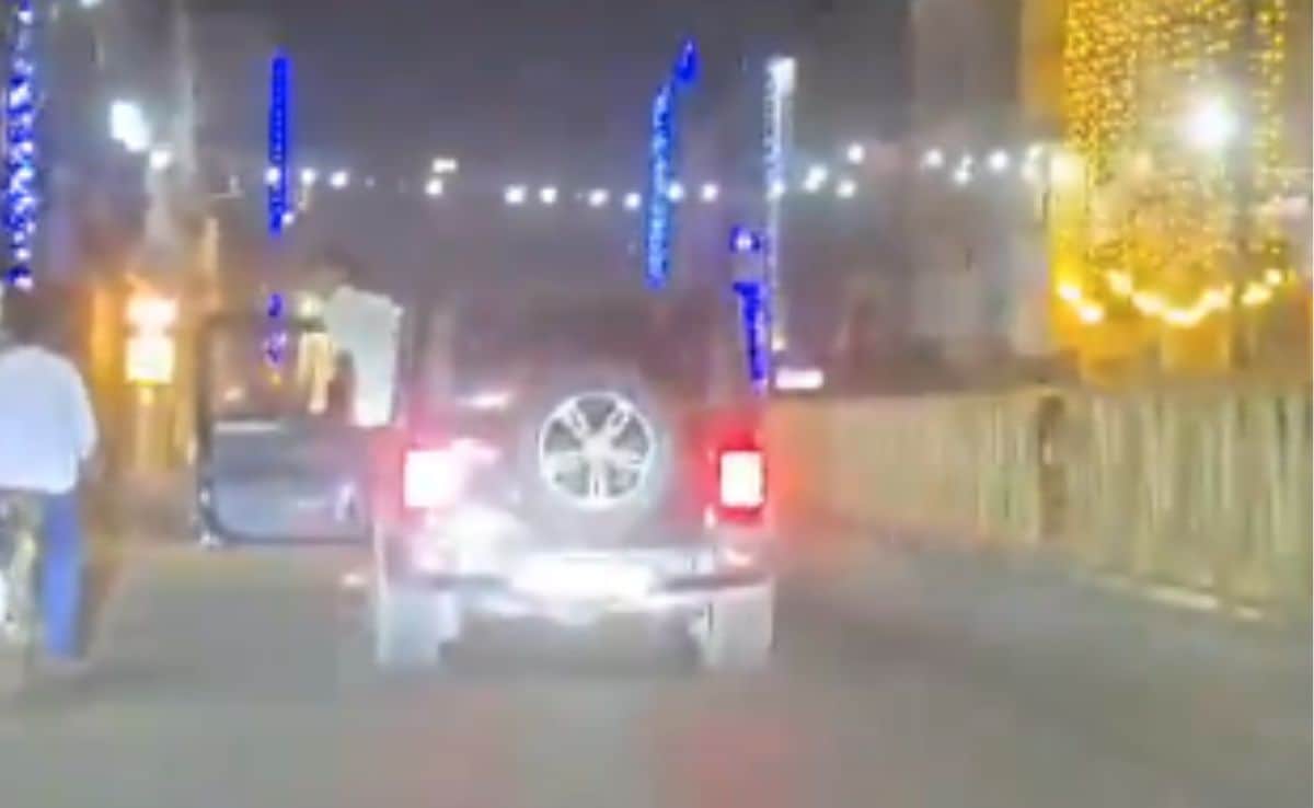 On Camera, Man Urinates Out Of Moving Thar In Gurugram