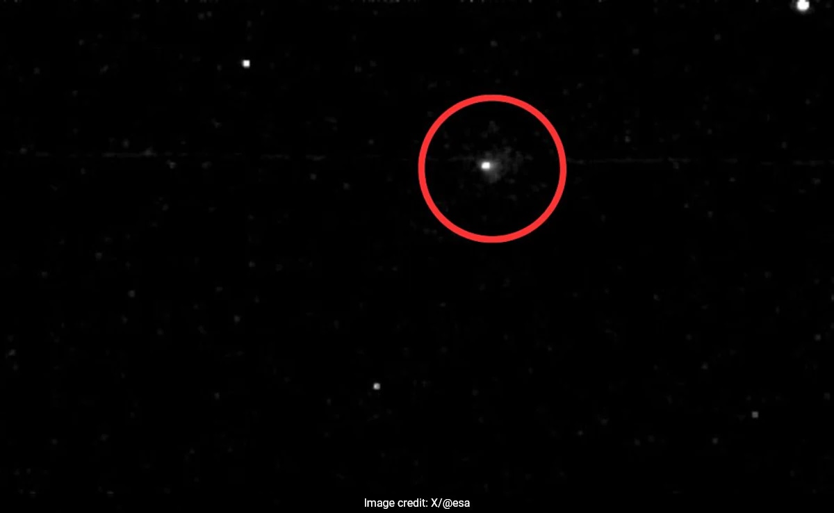 Interstellar Comet 3I/ATLAS captured near Mars