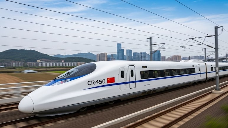 China Unveils CR450: The 450 Kmph Bullet Train That's The World's Fastest China Unveils CR450: The 450 Kmph Bullet Train That's The World's Fastest
