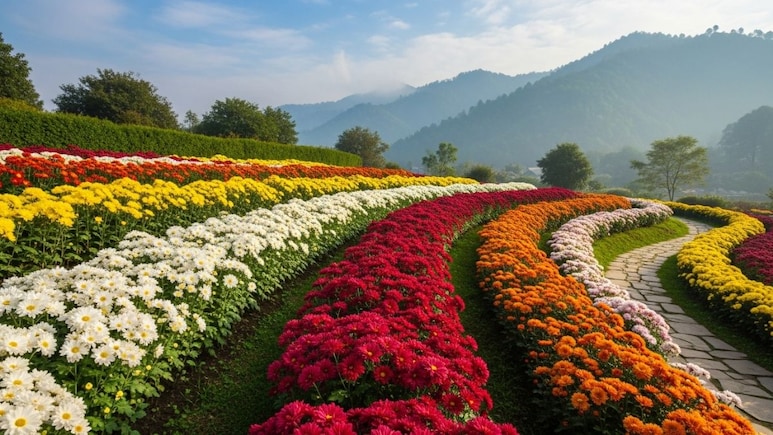 Kashmir's New Floral Wonder: Asia's Largest Chrysanthemum Garden Opens To Visitors
