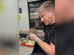 UK Vlogger Enjoys Train Food In India, Locals Cheer For His 