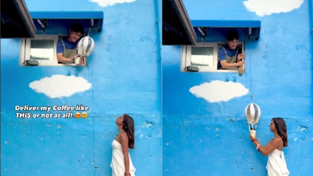 Korean Cafe Serving Coffee Via A Cute 'Hot Air Balloon' Leaves The Internet Impressed