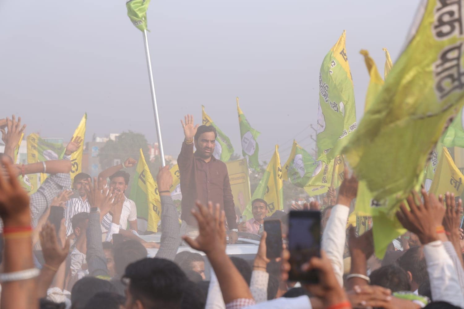 RLP की महारैली में हनुमान बेनीवाल RLP की महारैली में हनुमान बेनीवाल