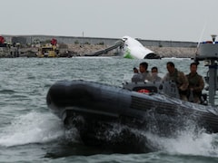 Video: Cargo Plane In Sea After Skidding Off Hong Kong Runway, Killing 2