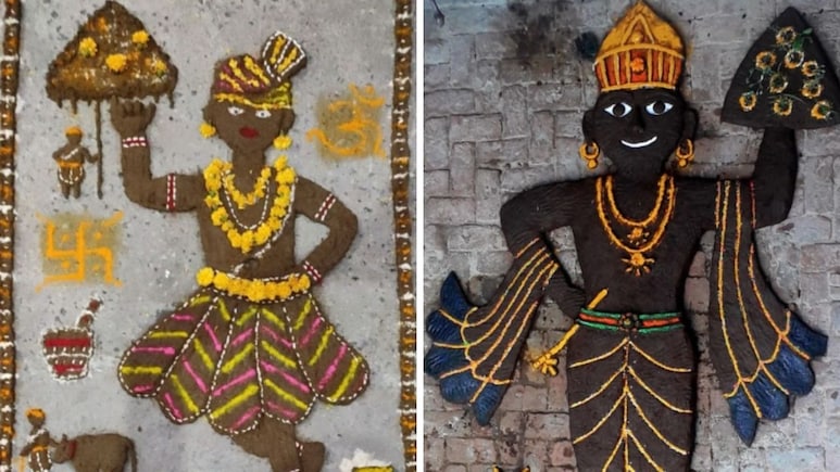 Govardhan Puja 2025: गोबर से गोवर्धन कैसे बनाएं? यहां देखें एक से बढ़कर एक Photos Govardhan Puja 2025: गोबर से गोवर्धन कैसे बनाएं? यहां देखें एक से बढ़कर एक Photos