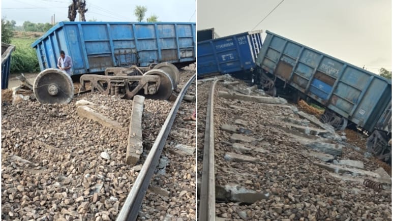 Kolayat Train Derail: राजस्थान में भीषण रेल हादसा, मालगाड़ी के 10 डिब्बे पटरी से उतरे, जैसलमेर-बीकानेर ट्रेन रूट ठप Kolayat Train Derail: राजस्थान में भीषण रेल हादसा, मालगाड़ी के 10 डिब्बे पटरी से उतरे, जैसलमेर-बीकानेर ट्रेन रूट ठप