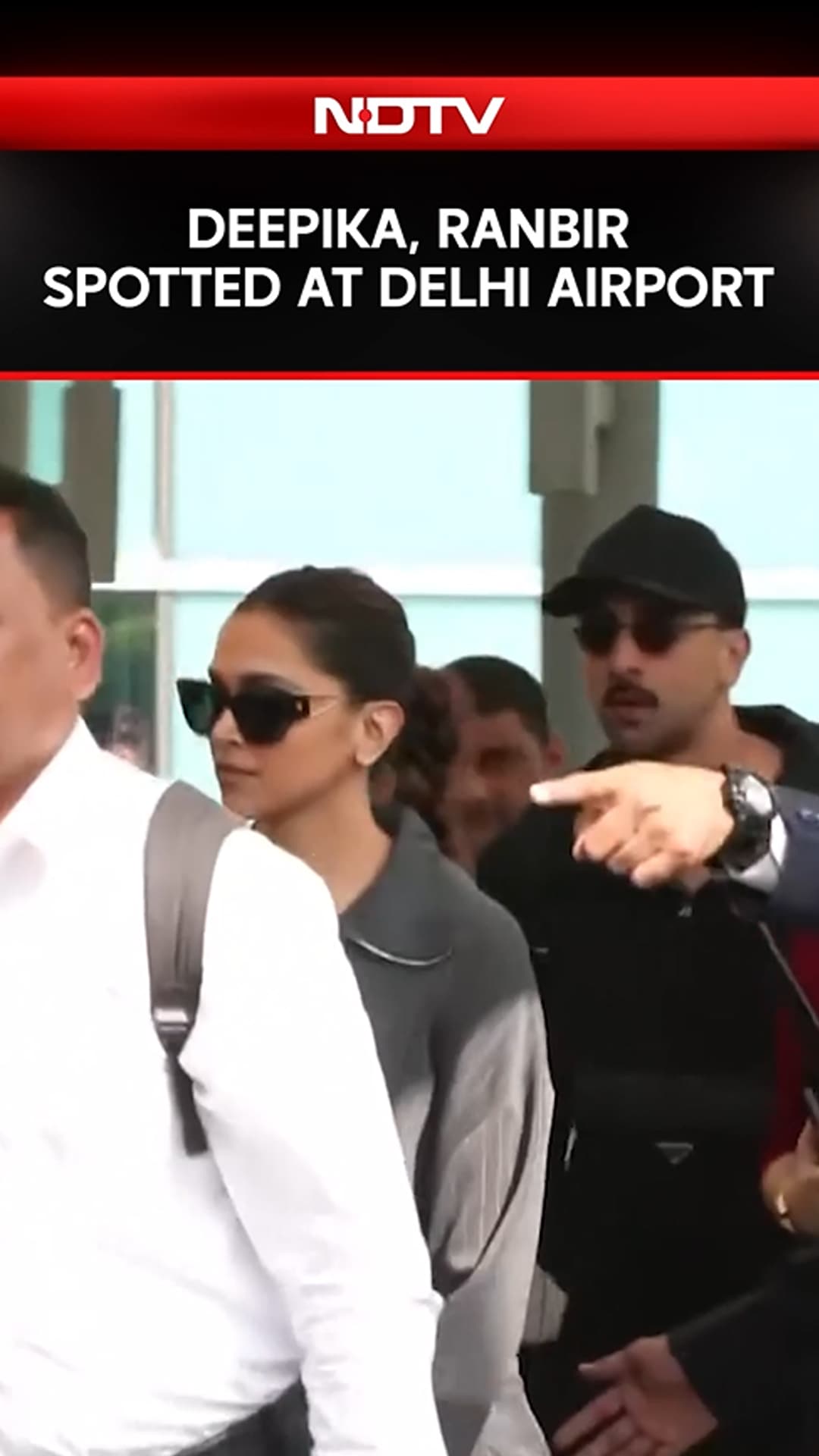 Deepika Padukone And Ranbir Kapoor Spotted At Delhi Airport