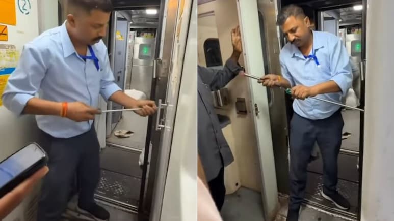 6 घंटे तक ट्रेन के बाथरूम में बंद रहा यात्री, रेलवे स्टाफ ने तोड़ा दरवाज़ा, तो सामने आया चौंकाने वाला नज़ारा!