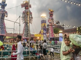 Rain Drenches Dussehra Festivities In Delhi, Events Of PM Modi, Amit Shah Cancelled Rain Drenches Dussehra Festivities In Delhi, Events Of PM Modi, Amit Shah Cancelled