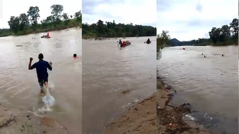 Boat capsized: सूरजपुर के महान नदी में समा गई नाव, आधा दर्जन लोग थे सवार, ग्रामीणों ने ऐसे बचाई जान