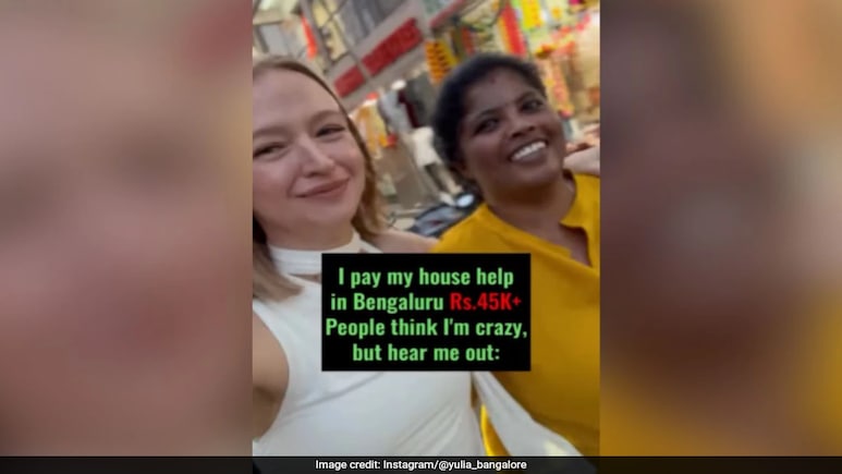 Russian Woman Living In India Reveals Why She Pays Rs 45,000 To House Help Russian Woman Living In India Reveals Why She Pays Rs 45,000 To House Help