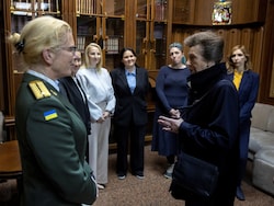 UK Princess Anne Visits Ukraine To Show Solidarity With War-Affected Families
