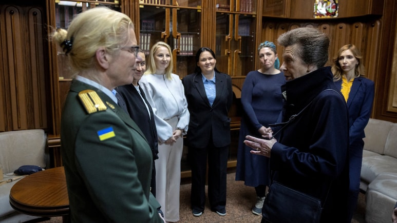 UK Princess Anne Visits Ukraine To Show Solidarity With War-Affected Families