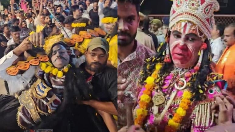 कहीं रावण बेहोश तो कहीं भीड़ में फंस गए राम, लक्ष्‍मण और हनुमान... राजस्‍थान में रामलीलाओं के अजब-गजब नजारे