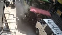 Video: Speeding DTC Bus Rams Bike, E Rickshaw, School Van In Delhi, 4 Injured