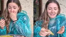 British Woman Tries Maharashtrian Pithla Bhakri, Her Honest Take Is Viral