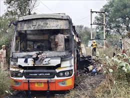 Man, Daughter Burnt To Death As Bus Catches Fire After It Hits High-Tension Wire Man, Daughter Burnt To Death As Bus Catches Fire After It Hits High-Tension Wire