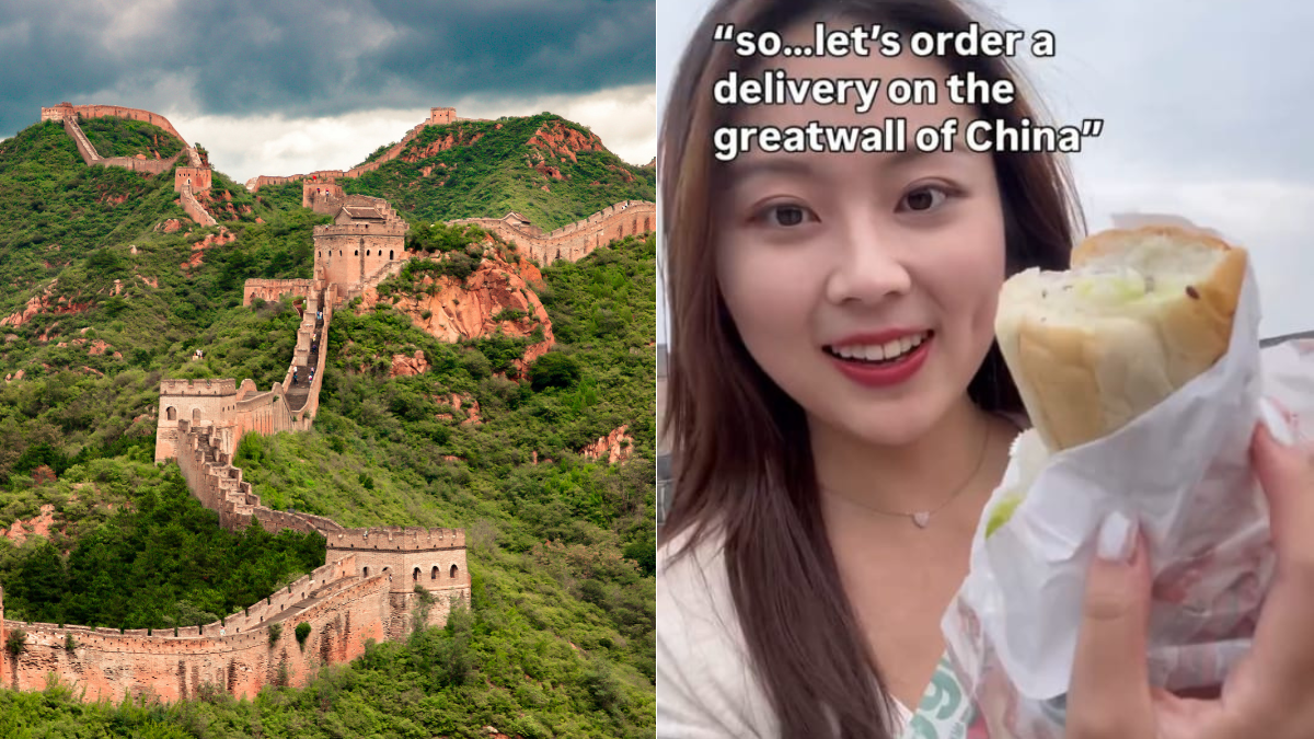 Viral Video: Drone Delivers Food At The Great Wall Of China, Internet Stunned