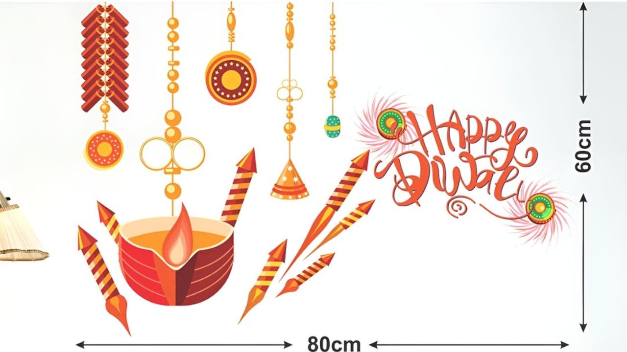 How can you decorate your home wall for Deepawali easily
