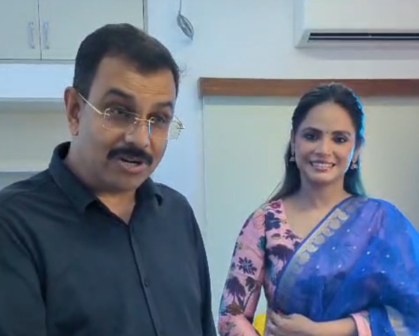 नीतू चंद्रा पहुंची एनडीटीवी के बिहार ऑफिस, लोगों को किया मतदान के लिए जागरूक