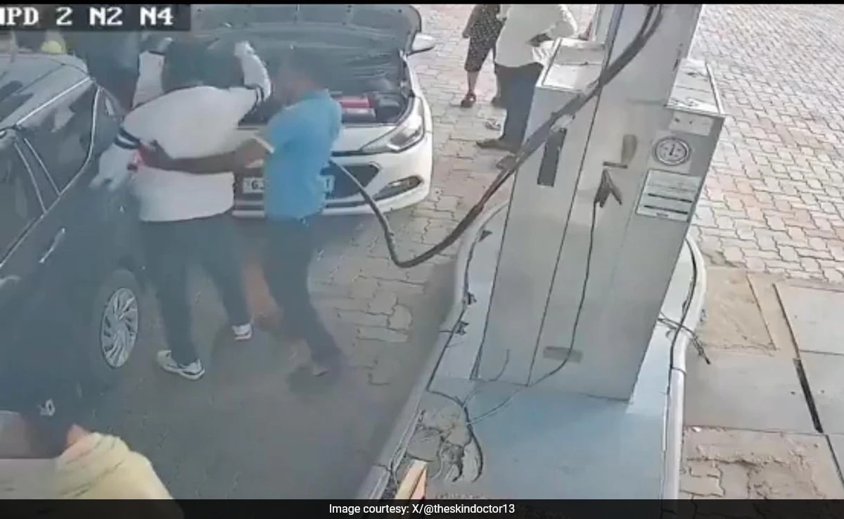 Caught On Camera: Rajasthan Bureaucrat, Fuel Pump Staff Trade Slaps