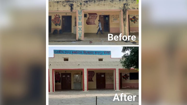 Rajasthan Government Schools Shine After Diwali Beautification. See Pics Rajasthan Government Schools Shine After Diwali Beautification. See Pics