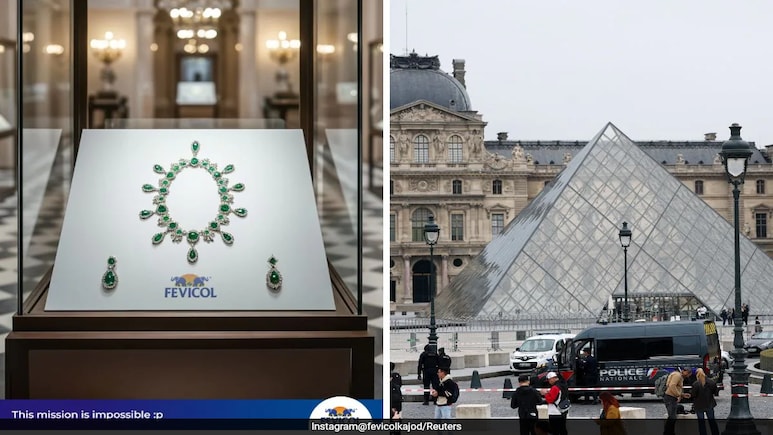 "Time To Steal The Show": Fevicol Turns Louvre Jewel Heist Into Glue Ad "Time To Steal The Show": Fevicol Turns Louvre Jewel Heist Into Glue Ad