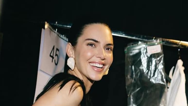 Kendall Jenner Owns The Naked Dress Trend In A Dramatic Sheer Schiaparelli Gown At Paris Fashion Week