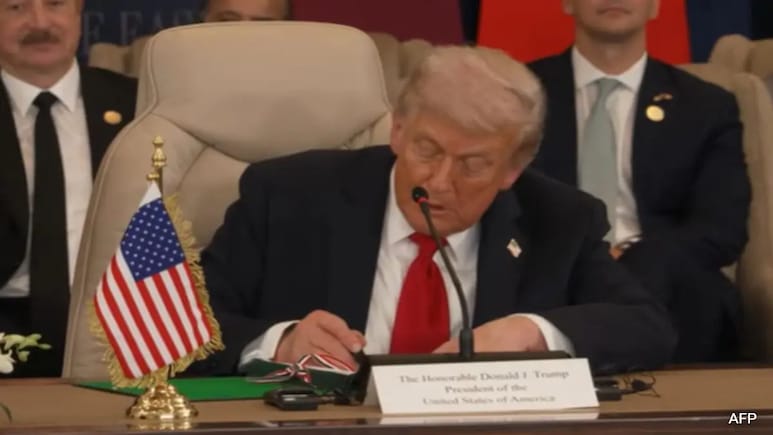"Tremendous Day For Mideast": Trump After Signing Gaza Declaration "Tremendous Day For Mideast": Trump After Signing Gaza Declaration
