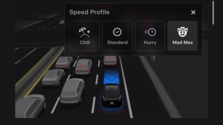 Tesla Introduces 'Mad Max' Full Self Driving Mode That Ignores Speed Limits Tesla Introduces 'Mad Max' Full Self Driving Mode That Ignores Speed Limits