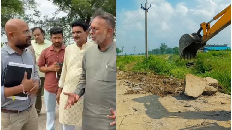 Rajasthan: मंत्री को पसंद नहीं आई नई बनी सड़क की क्वालिटी तो चलवा दिया बुलडोजर, अधिकारियों से कहा- आप पर भी एक्शन होगा