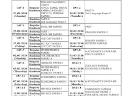 Andhra Pradesh Inter Public Exam 2026: Tentative Time Table Released For Class 11, 12 Check Complete Schedule Here Andhra Pradesh Inter Public Exam 2026: Tentative Time Table Released For Class 11, 12 Check Complete Schedule Here