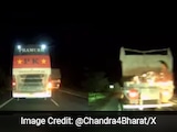 Man Escapes Near-Fatal Crash On Bengaluru-Hyderabad Highway, Video Sparks Debate Man Escapes Near-Fatal Crash On Bengaluru-Hyderabad Highway, Video Sparks Debate