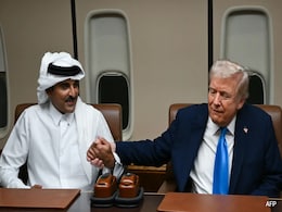 "Friend To The World": Trump Hosts Qatar Emir On Air Force One "Friend To The World": Trump Hosts Qatar Emir On Air Force One
