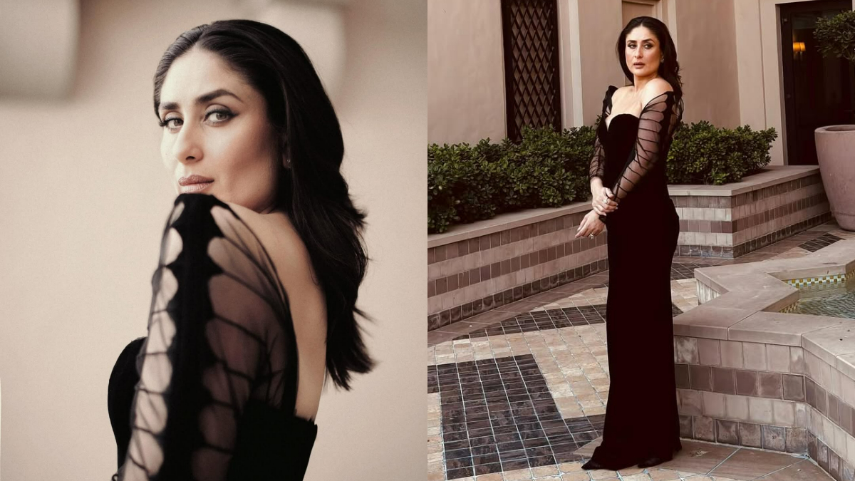 Kareena Kapoor Khan Radiates Vintage Charm In A Black Rahul Mishra Gown