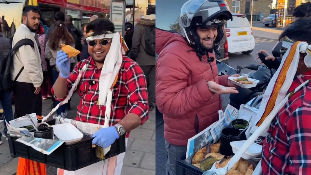 Bihar Man Sells Samosas On London Streets, Video Goes Viral - NDTV Food