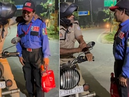 करवाचौथ पर घर जाने में लेट हो गया पति, पुलिस वाले ने रास्ते में रोककर पूछे सवाल, फिर जो किया, Video दिल जीत लेगा करवाचौथ पर घर जाने में लेट हो गया पति, पुलिस वाले ने रास्ते में रोककर पूछे सवाल, फिर जो किया, Video दिल जीत लेगा