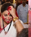 Video: Smriti Irani Performs Dhunuchi Naach At A Delhi Durga Puja Pandal