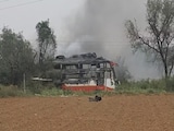 2 Burnt To Death As Jaipur Bus Catches Fire After Touching High-Tension Wire 2 Burnt To Death As Jaipur Bus Catches Fire After Touching High-Tension Wire