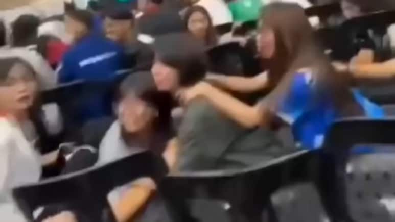 Video: Students Take Shelter Under Chairs As Earthquake Hits Philippines Video: Students Take Shelter Under Chairs As Earthquake Hits Philippines