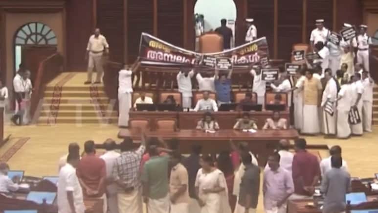 Massive Uproar In Kerala Assembly Over Sabarimala Temple Gold Plating Row