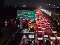 Video: Huge Traffic Jam In Gurugram, Flight Advisories In Delhi After Heavy Rain