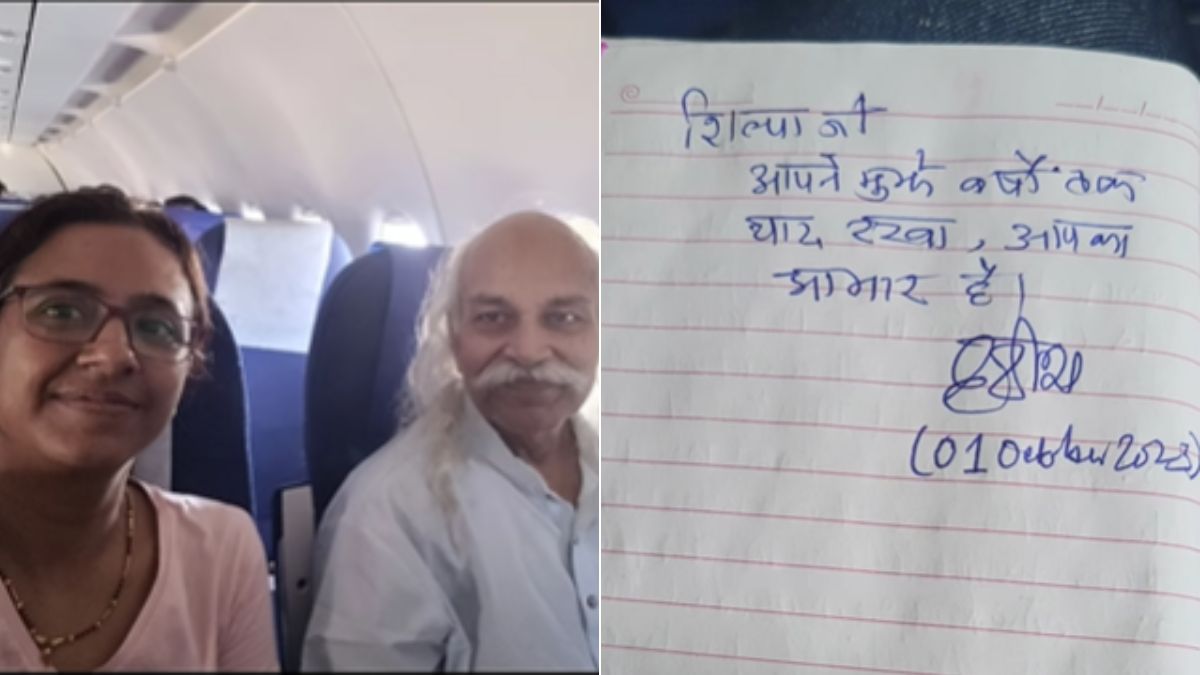 Video: Woman Meets Physicist HC Verma On Flight, Shares Note He Gave Her