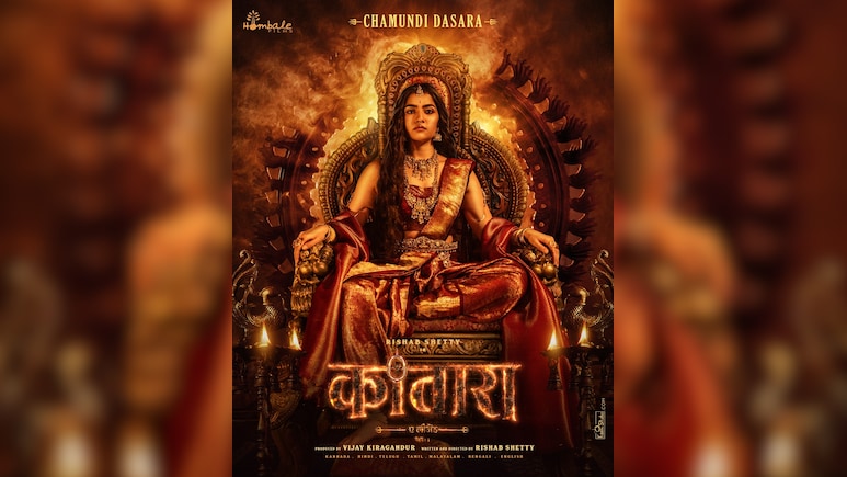 'कांतारा: चैप्टर 1' की टीम ने शेयर किया रुक्मिणी वसंत का आकर्षक पोस्टर