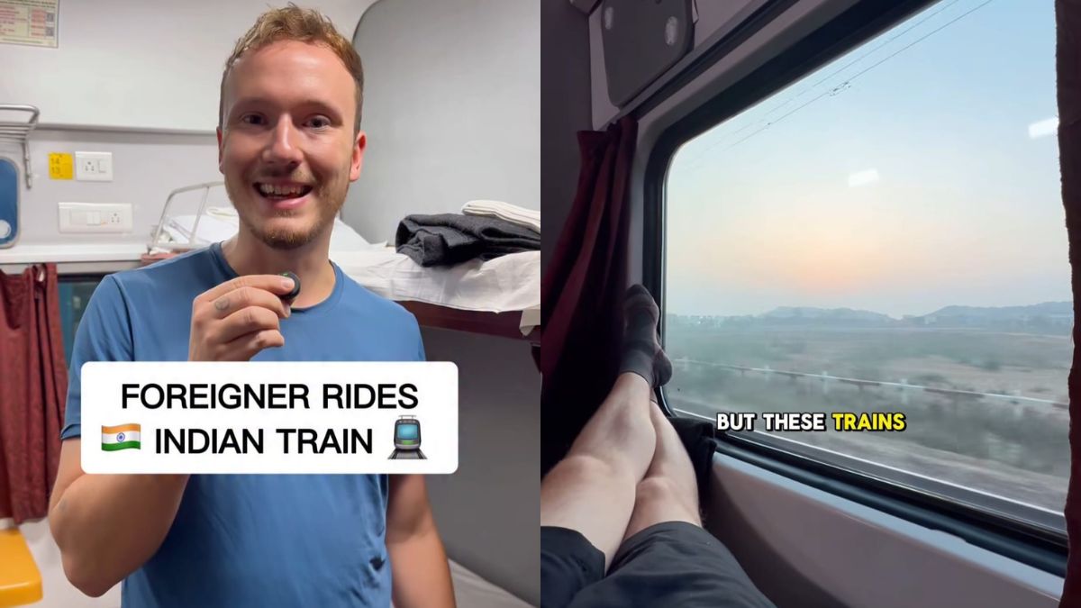 Foreign Couple's Honest Review Of First-Class Train Travel In India Goes Viral