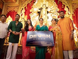 Ajay Devgn Launches Devgn Cinex With Kajol During Durga Puja Celebrations In Mumbai Ajay Devgn Launches Devgn Cinex With Kajol During Durga Puja Celebrations In Mumbai