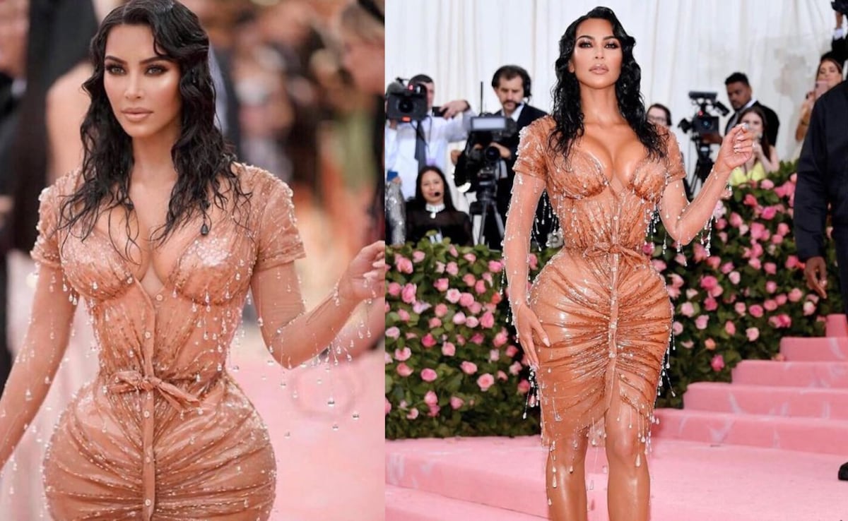 Kim Kardashian in a body-hugging dress for Met Gala 2019. Photo: Manfred Thierry Mugler/ Instagram Kim Kardashian in a body-hugging dress for Met Gala 2019. Photo: Manfred Thierry Mugler/ Instagram
