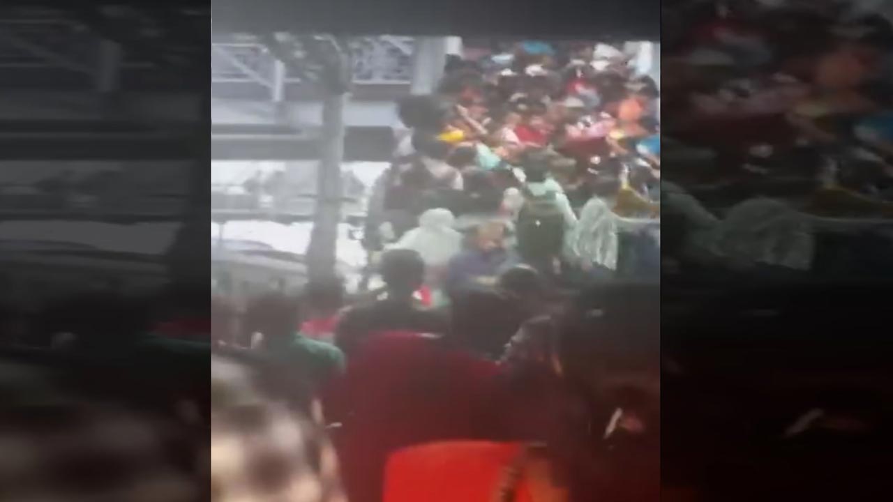 Chaos At Bengal's Bardhaman Railway Station: Woman Falls Off Overbridge