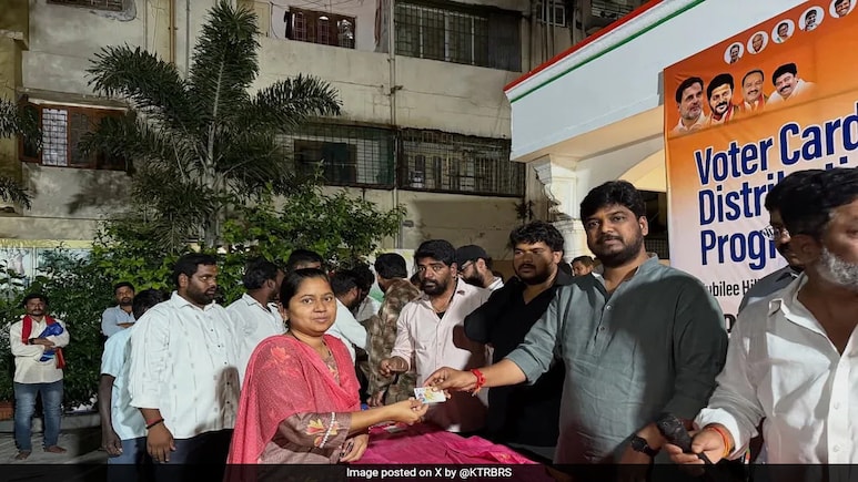 Case Against Congress Leader For Distributing Voter ID Cards In Hyderabad Case Against Congress Leader For Distributing Voter ID Cards In Hyderabad