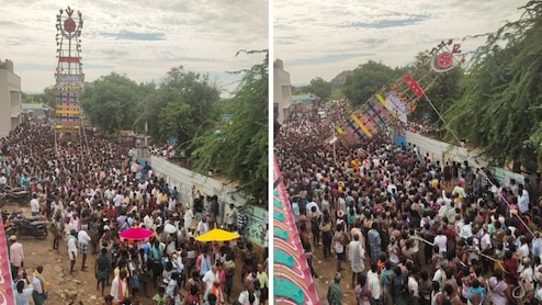 Temple Chariot Falls During Dasara Festival In Andhra, 1 Dead, Many Injured